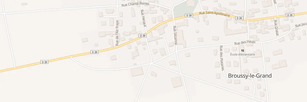 Plan du 1 Rue Henaut à Broussy-le-Grand