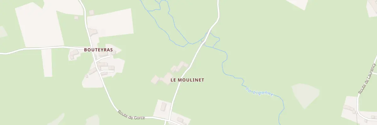 Plan du 2 Brg Le Moulinet à Viverols