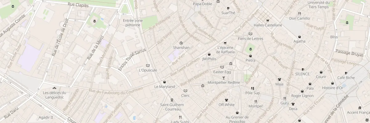 Plan du 46 Rue Saint Guilhem à Montpellier