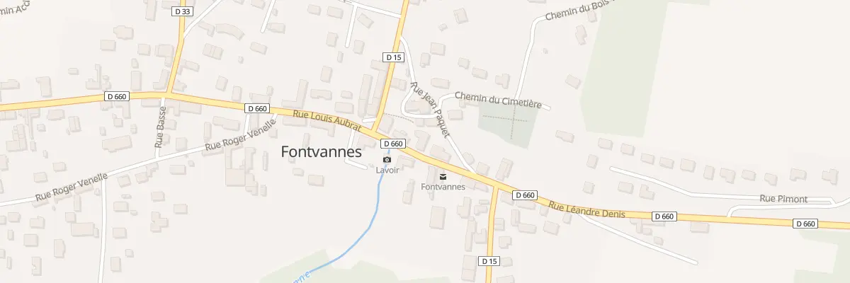 Plan du 5 Rue Leandre Denis à Fontvannes