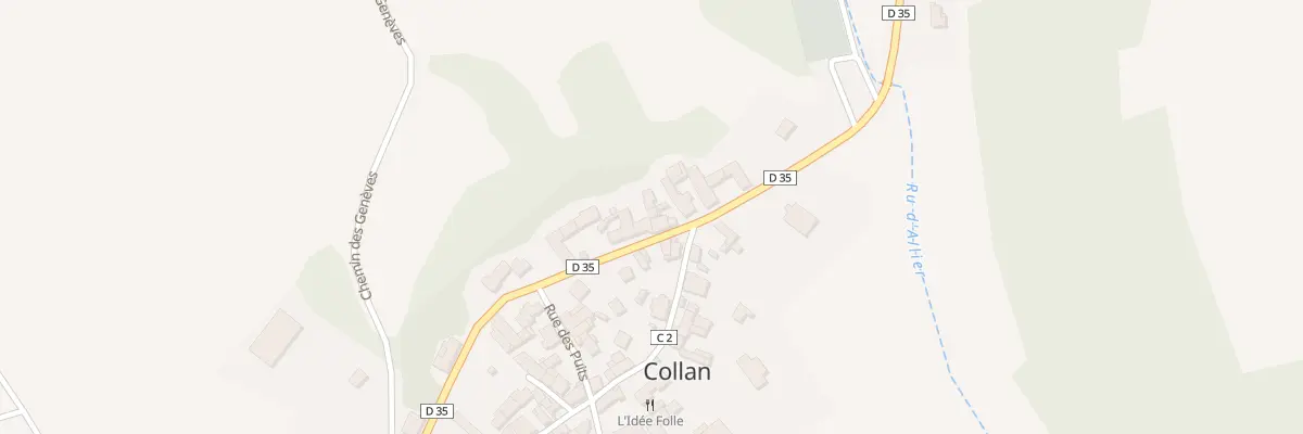 Plan du 13 Rte de Tonnerre à Collan