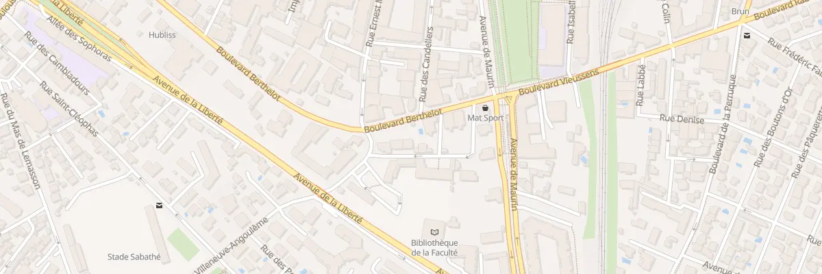 Plan du 18 Rue du Docteur Louis Perrier à Montpellier