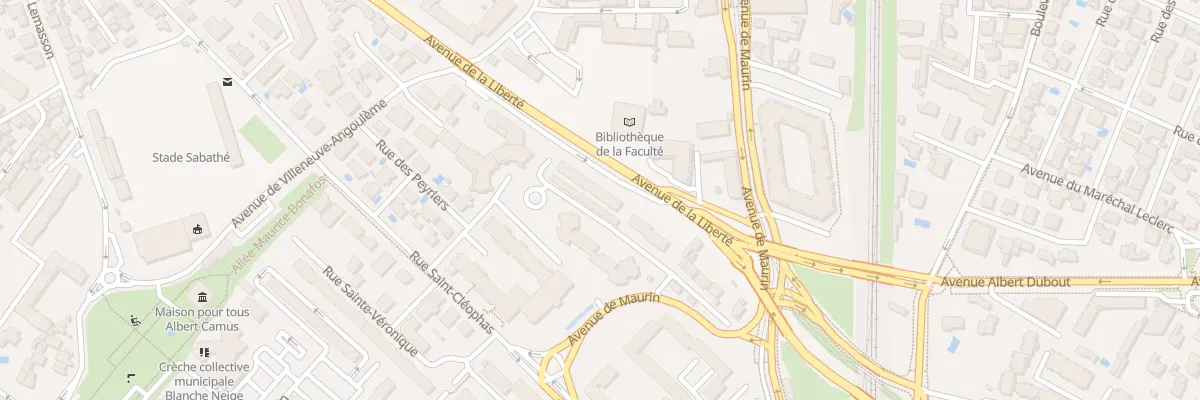 Plan du 810 Av de Maurin à Montpellier