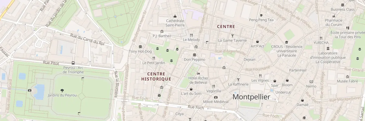 Plan du 5 Rue Sainte Croix à Montpellier