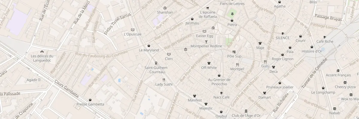 Plan du 20 Rue Roucher à Montpellier