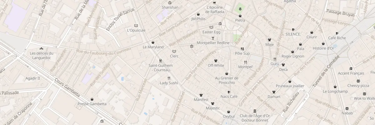 Plan du 26 Rue Roucher à Montpellier
