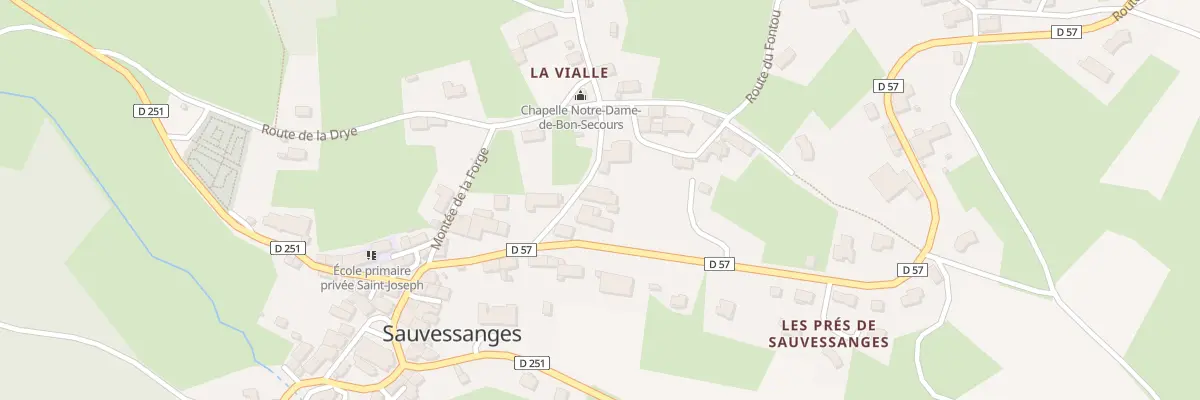 Plan du 5103 La Vialle à Sauvessanges