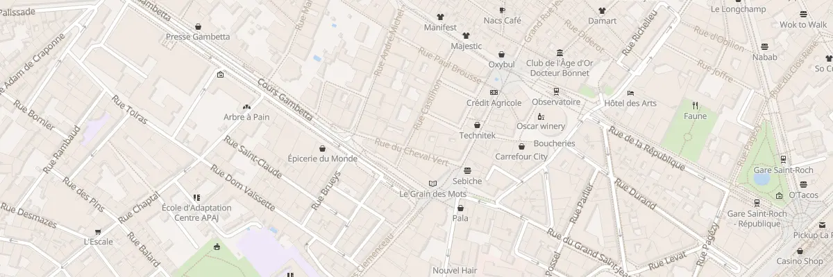Plan du 9 Rue Castilhon à Montpellier