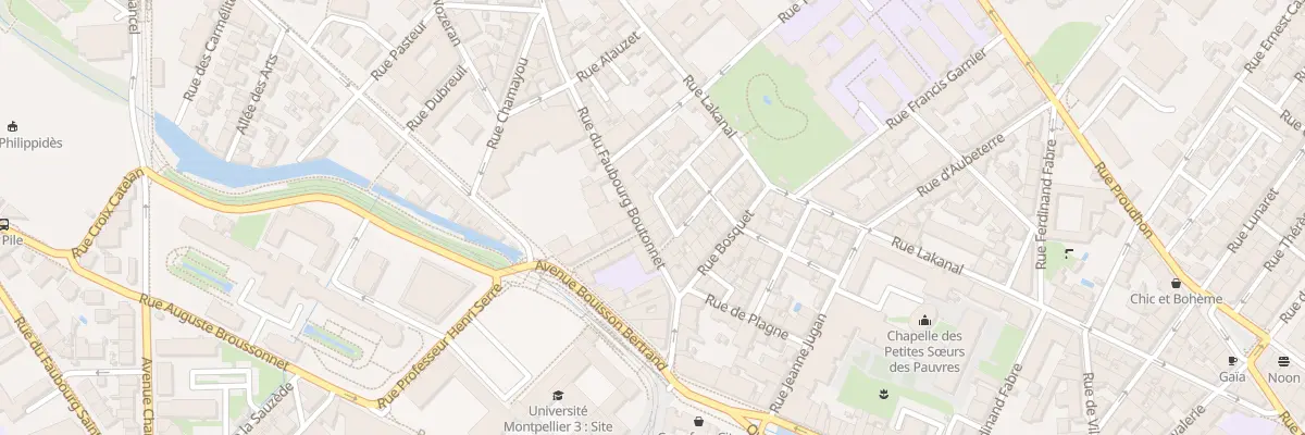 Plan du 24 Rue du Faubourg Boutonnet à Montpellier