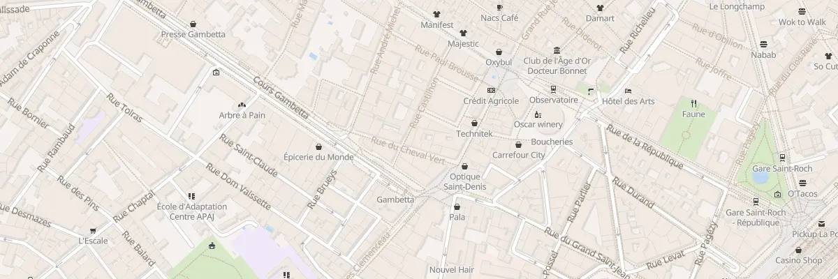 Plan du 9 Rue du Cheval Vert à Montpellier