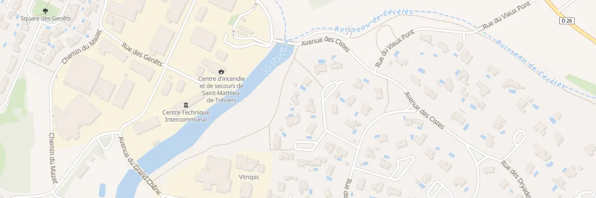 Plan du 3 Plan des Tourterelles à Saint-Mathieu-de-Tréviers