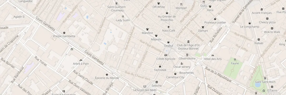 Plan du 4 Rue Castilhon à Montpellier