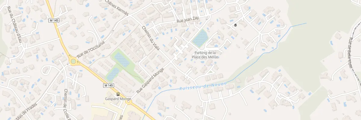 Plan du 170 Rue Gaspard Monge à Prades-le-Lez