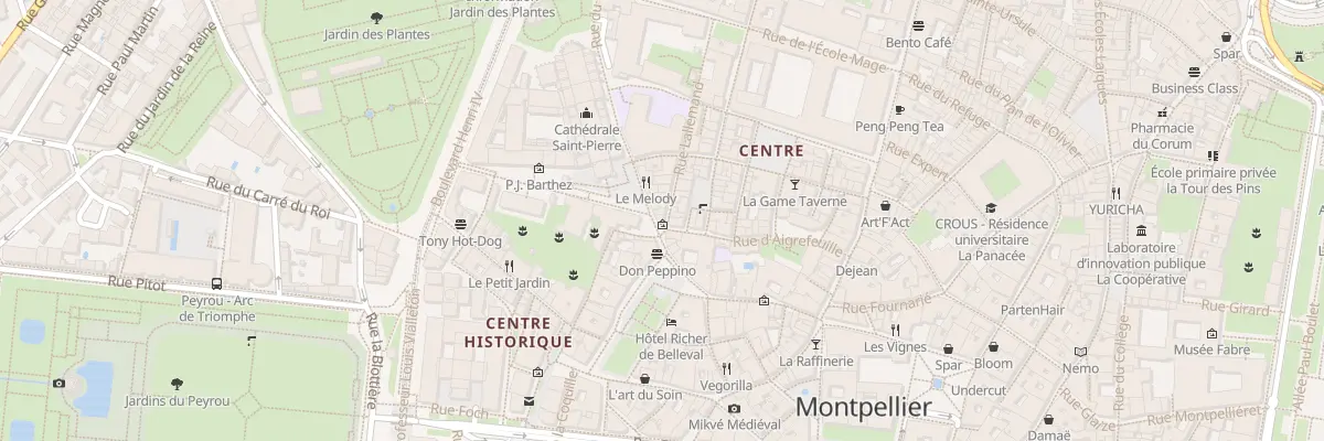 Plan du 8 Rue Saint Pierre à Montpellier