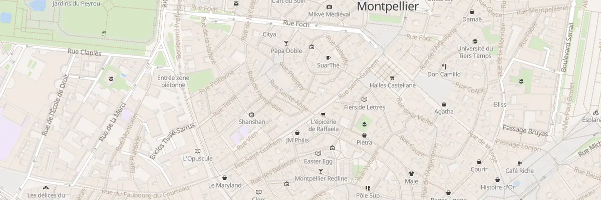 Plan du 7 Rue Ranchin à Montpellier