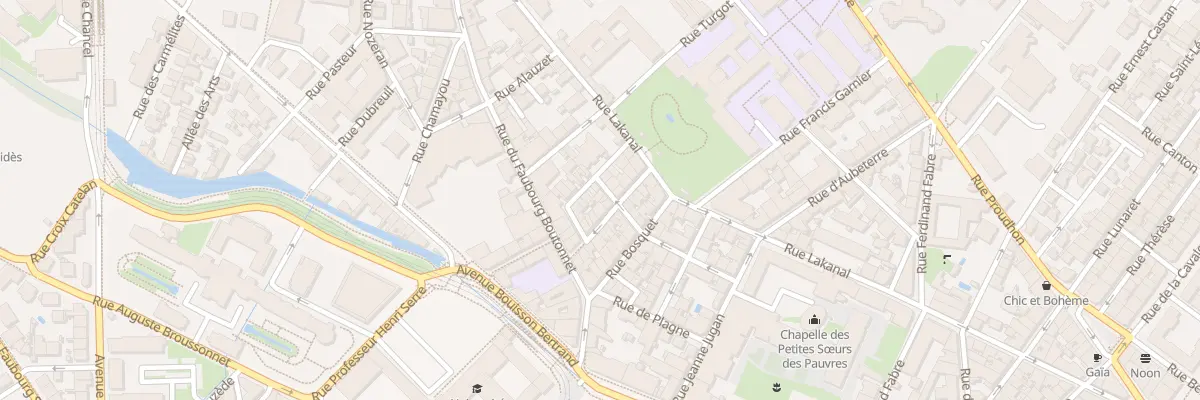Plan du 13 Rue Amoreux à Montpellier