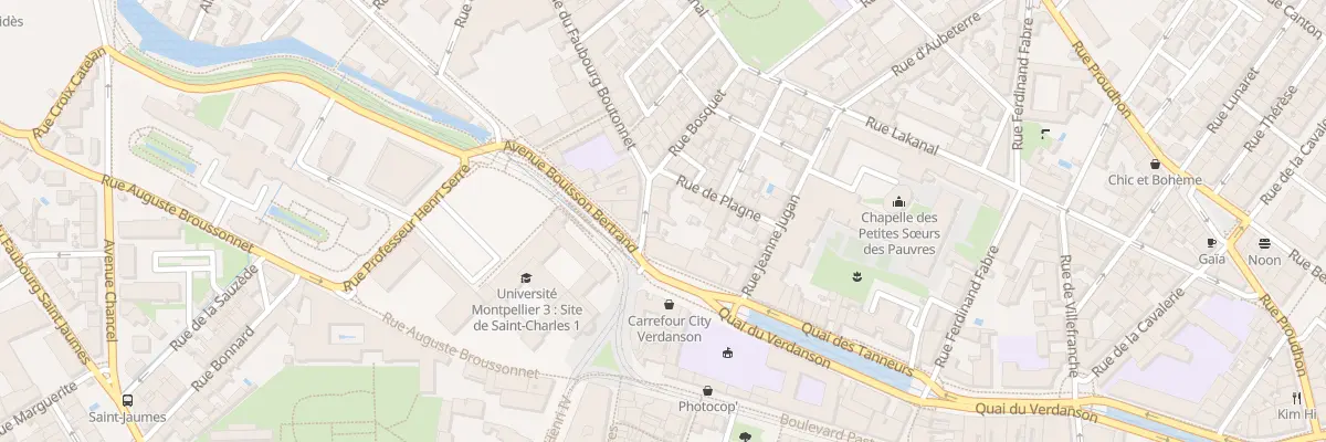 Plan du 4 Rue du Faubourg Boutonnet à Montpellier