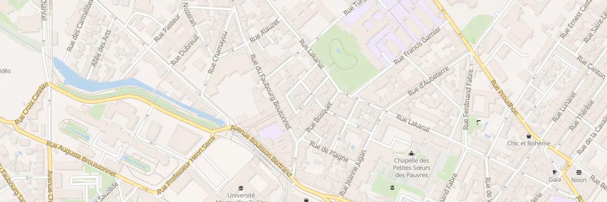 Plan du 11 Rue Francèze de Cézelli à Montpellier