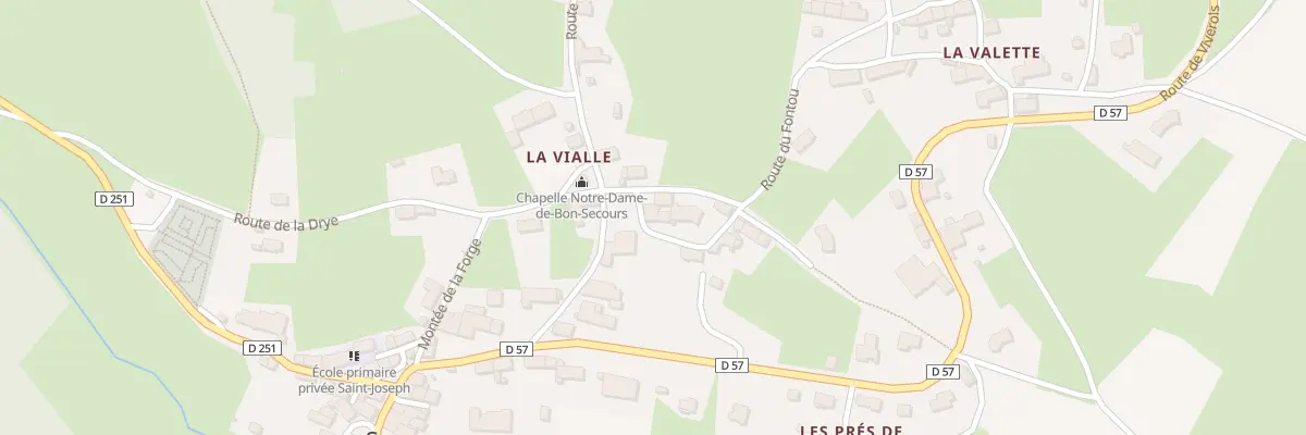 Plan du 5107 La Vialle à Sauvessanges