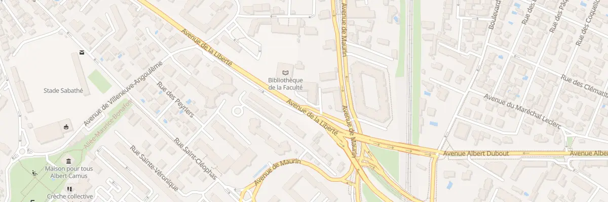Plan du 60 Av de Maurin à Montpellier