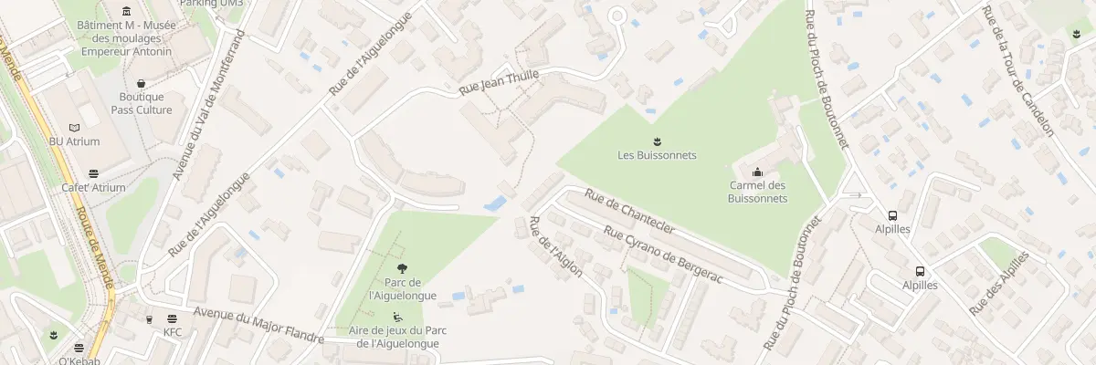 Plan du 43 Rue de l’Aiglon à Montpellier
