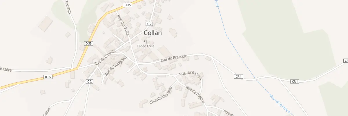 Plan du 8 Rue du Pressoir à Collan