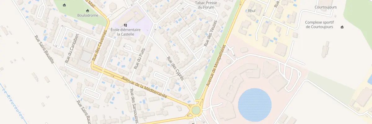 Plan du 5 Rue des Yeuses à Lattes