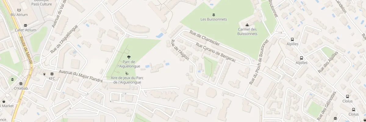Plan du 21 Rue de l’Aiglon à Montpellier