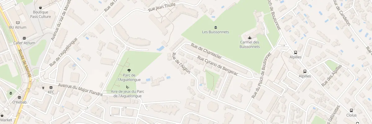 Plan du 24 Rue de l’Aiglon à Montpellier
