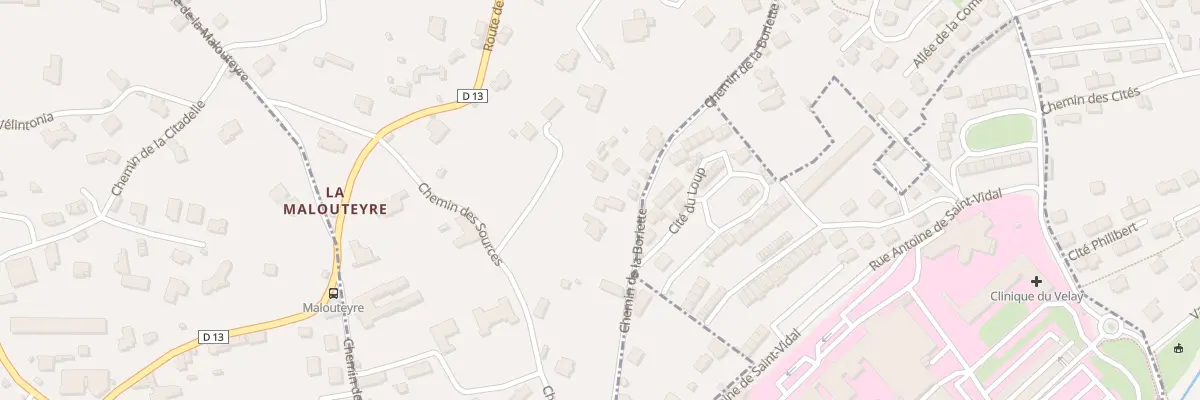 Plan du 7 Che de la Boriette à Polignac