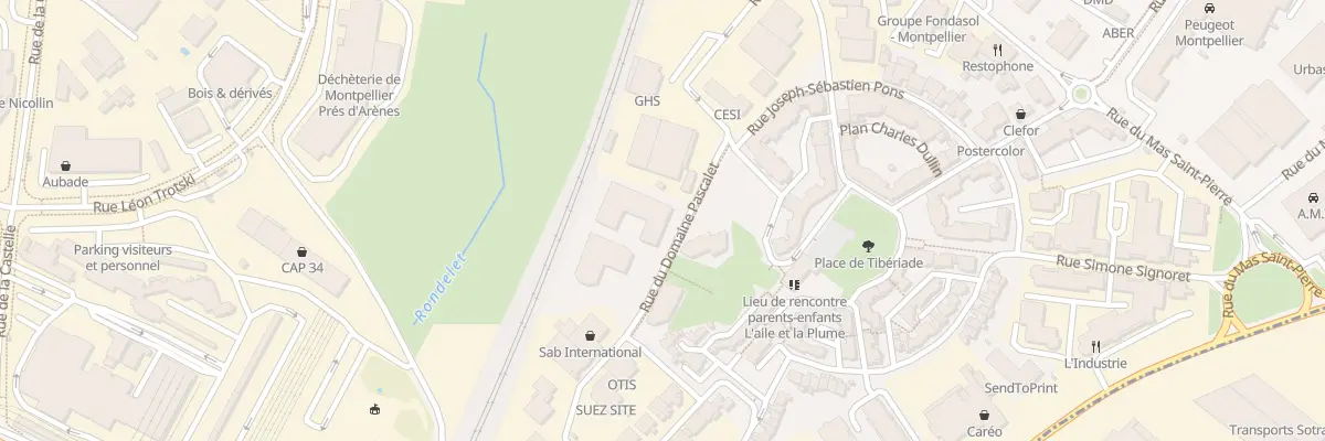 Plan du 330 Rue du Domaine Pascalet à Montpellier