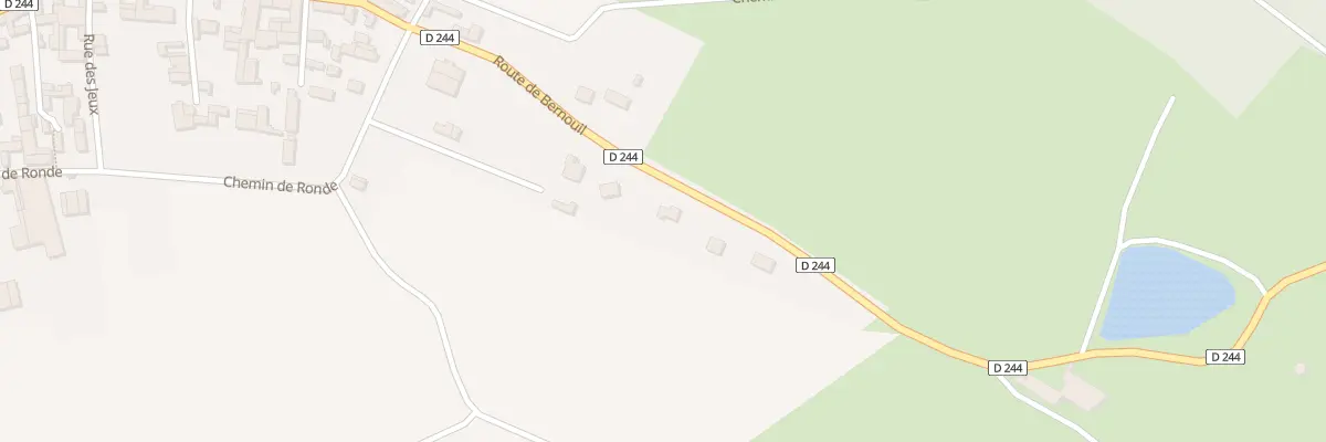 Plan du 6 Rte de Bernouil à Dyé