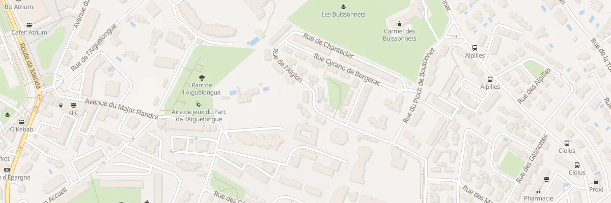Plan du 17 Rue de l’Aiglon à Montpellier