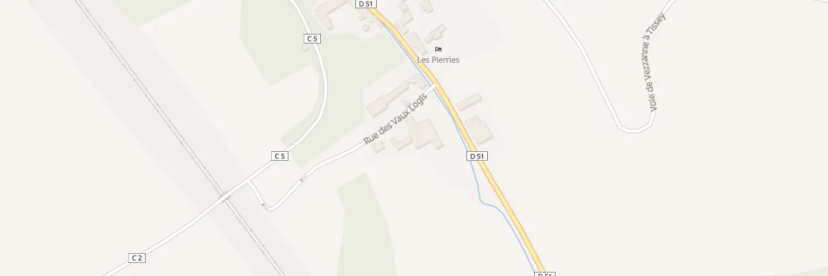 Plan du 2 Rue des Vaux Logis à Vézannes