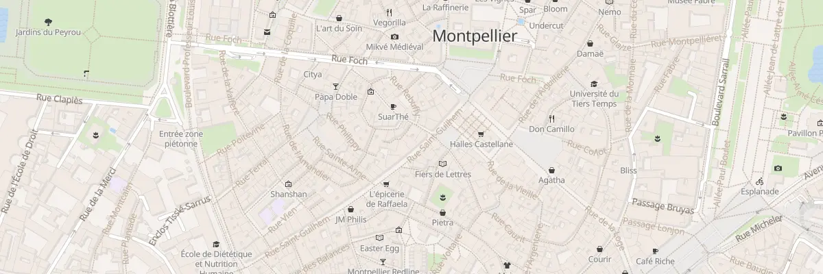 Plan du 2 Rue Draperie St Firmin à Montpellier