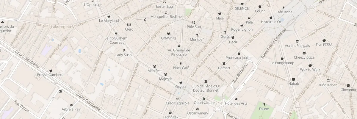 Plan du 56 Rue Roucher à Montpellier