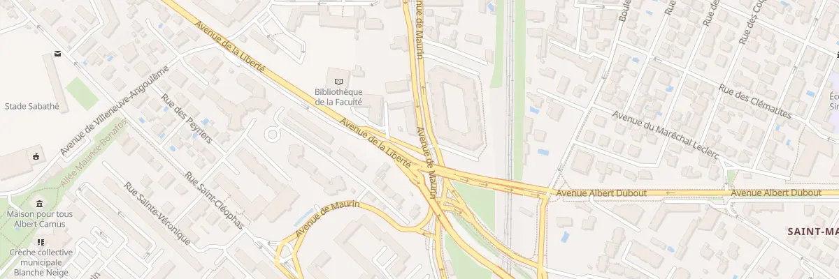 Plan du 56 Av de Maurin à Montpellier