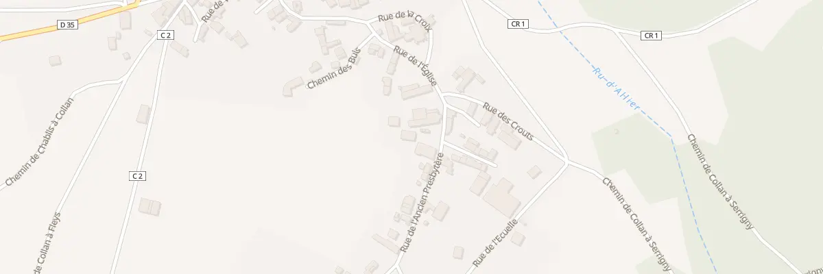 Plan du 8 Rue de l’Ancien Presbytère à Collan