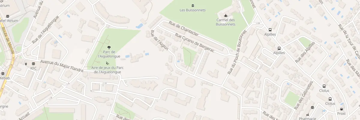 Plan du 12 Rue de l’Aiglon à Montpellier