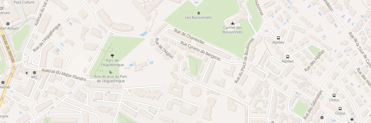 Plan du 14 Rue de l’Aiglon à Montpellier
