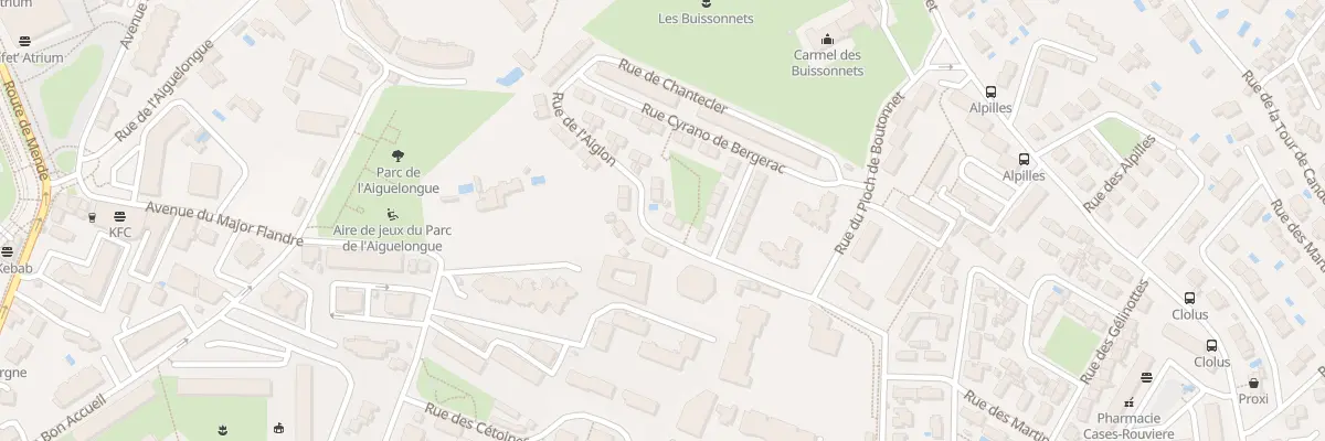 Plan du 10 Rue de l’Aiglon à Montpellier