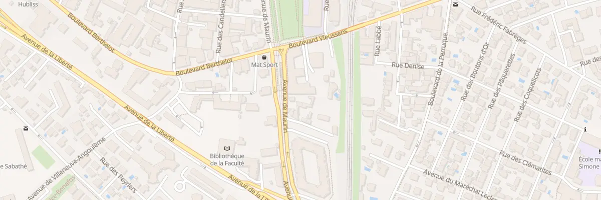 Plan du 21T Av de Maurin à Montpellier