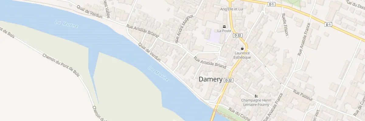Plan du 1 Rue du Trou Canot à Damery