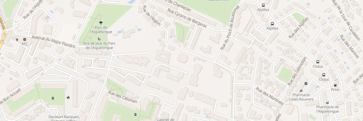 Plan du 5 Rue de l’Aiglon à Montpellier