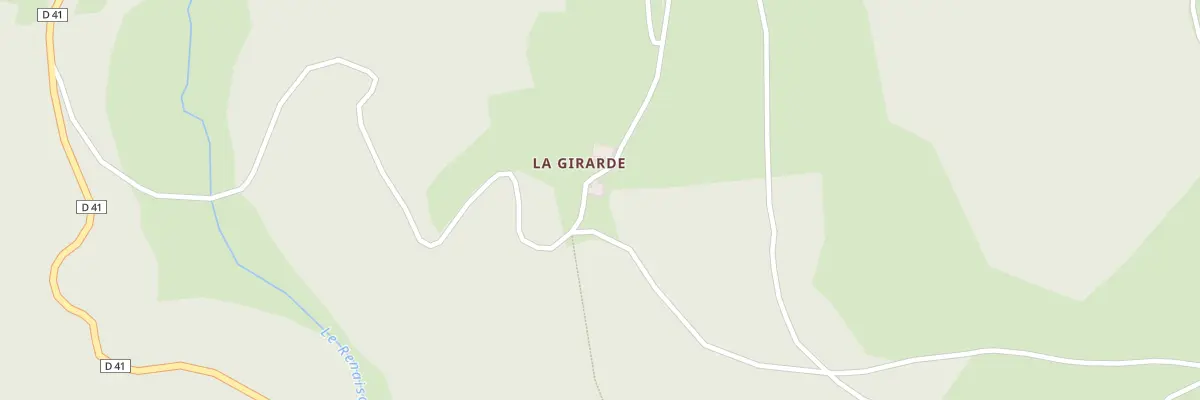 Plan du 1697 La Girarde à Arcon