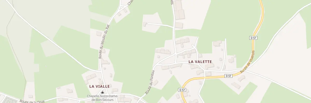 Plan du 5076 La Valette à Sauvessanges