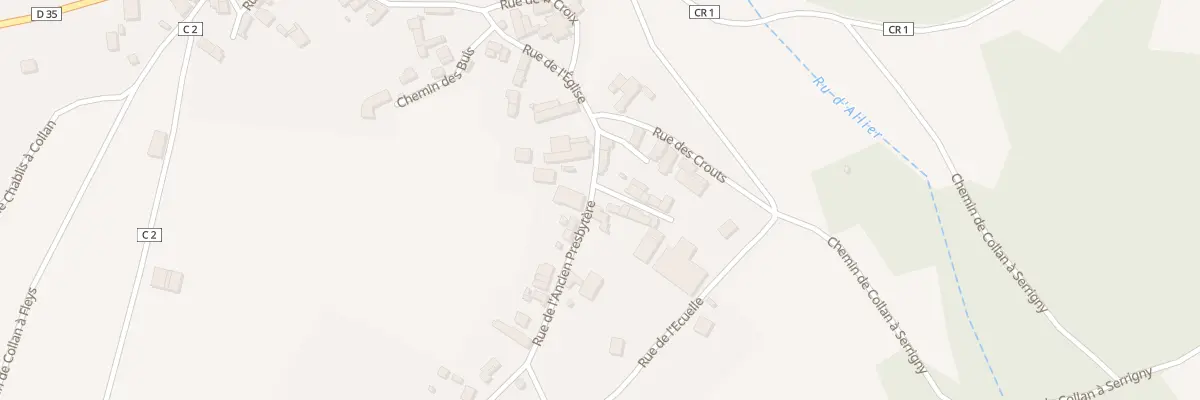 Plan du 2 Imp des Lilas à Collan