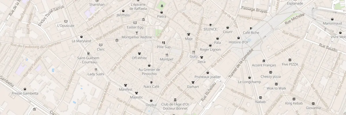 Plan du 3 Rue Jules Latreilhe à Montpellier