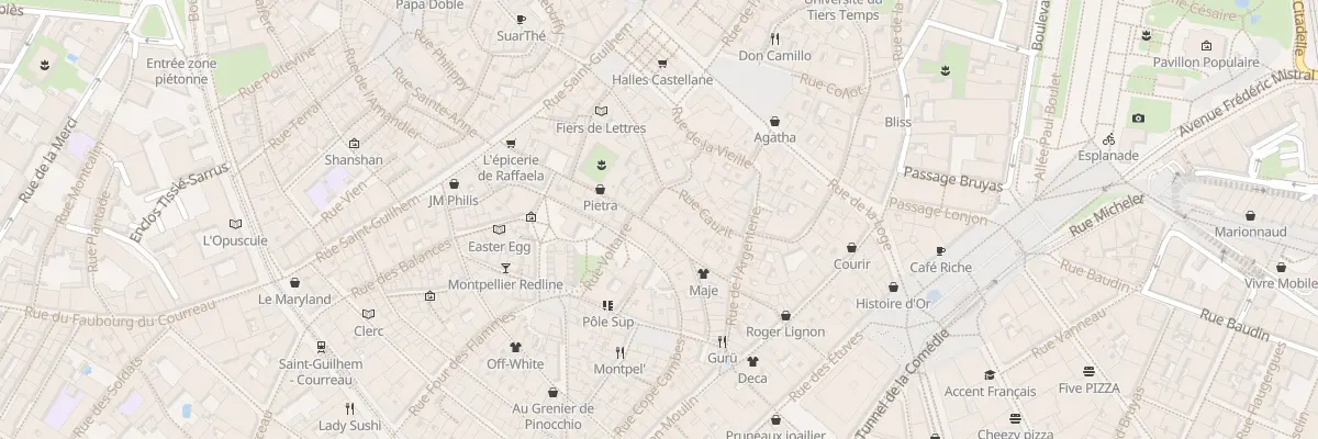 Plan du 13 Rue de l’Ancien Courrier à Montpellier
