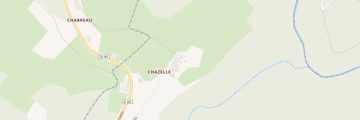 Plan du 424 Che de Chazelle à Sauvain